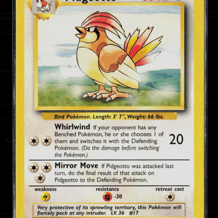 Pokemon 1999 Base Set Pidgeotto #22/102