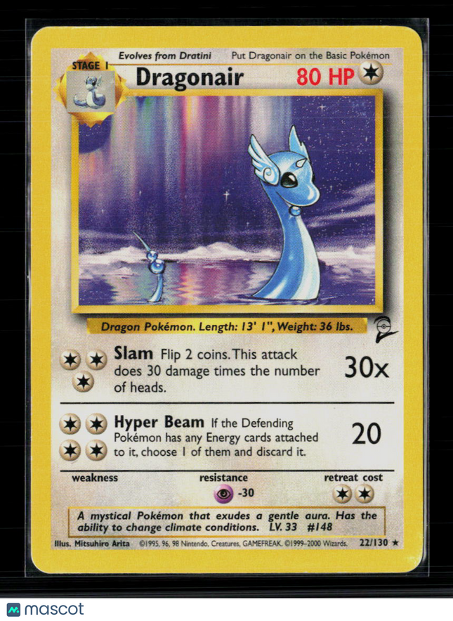 Pokemon 2000 Base Set 2 Dragonair #22/130