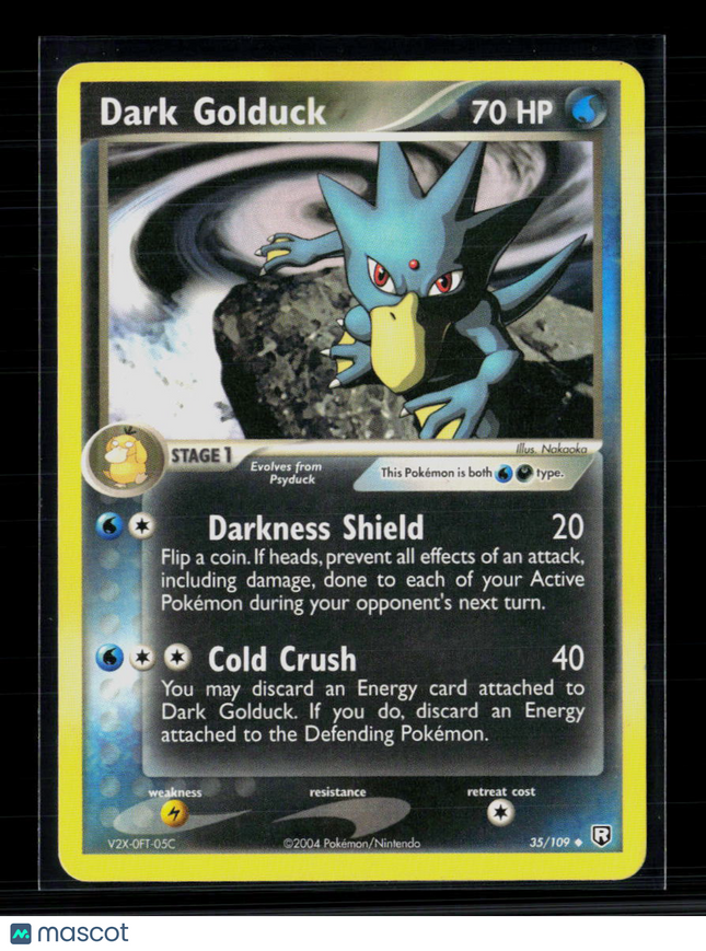 Pokemon 2004 EX Team Rocket Returns Dark Golduck #35/109