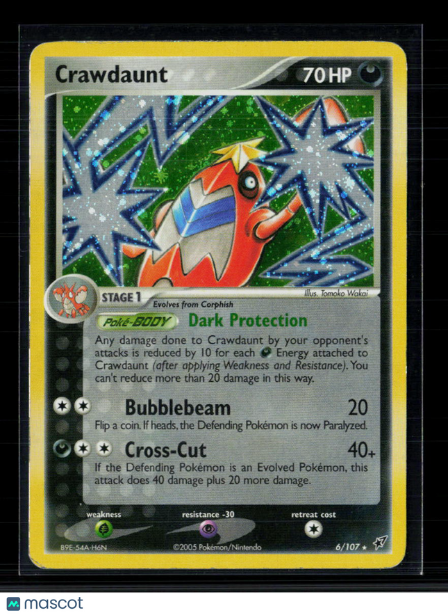 Pokemon 2005 EX Deoxys Crawdaunt #6/107