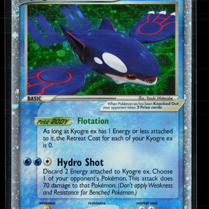 Pokemon 2006 EX Crystal Guardians Kyogre EX #95/100