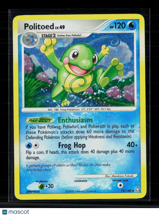 Pokemon 2008 EX Legend Maker Politoed #12/146