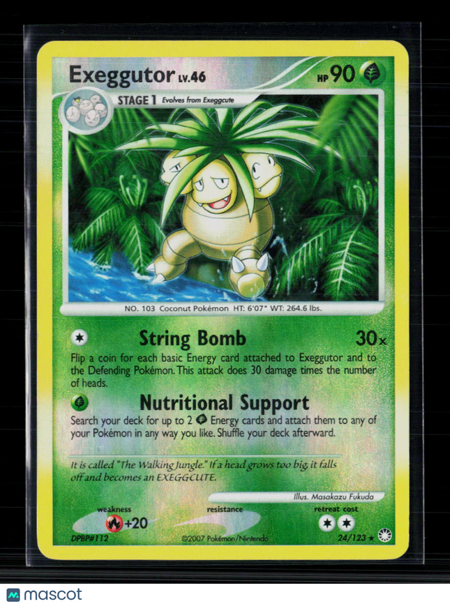 Pokemon 2007 Mysterious Treasures Exeggutor #24/123