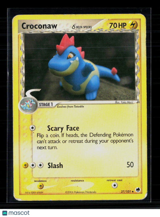 Pokemon 2006 EX Dragon Frontiers Croconaw #27/101