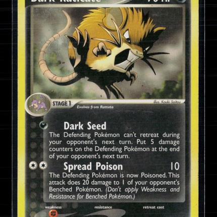 Pokemon 2004 EX Team Rocket Returns Dark Raticate #17/109