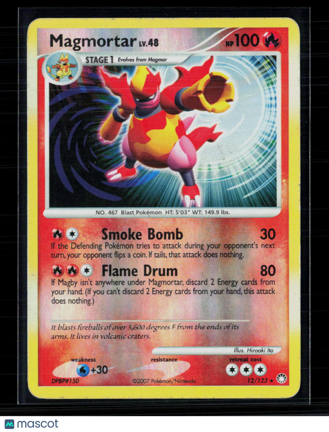 Pokemon 2007 Mysterious Treasures Magmortar #12/123