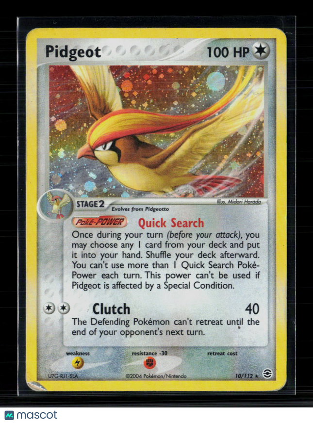 Pokemon 2004 EX FireRed & LeafGreen Pidgeot #10/112