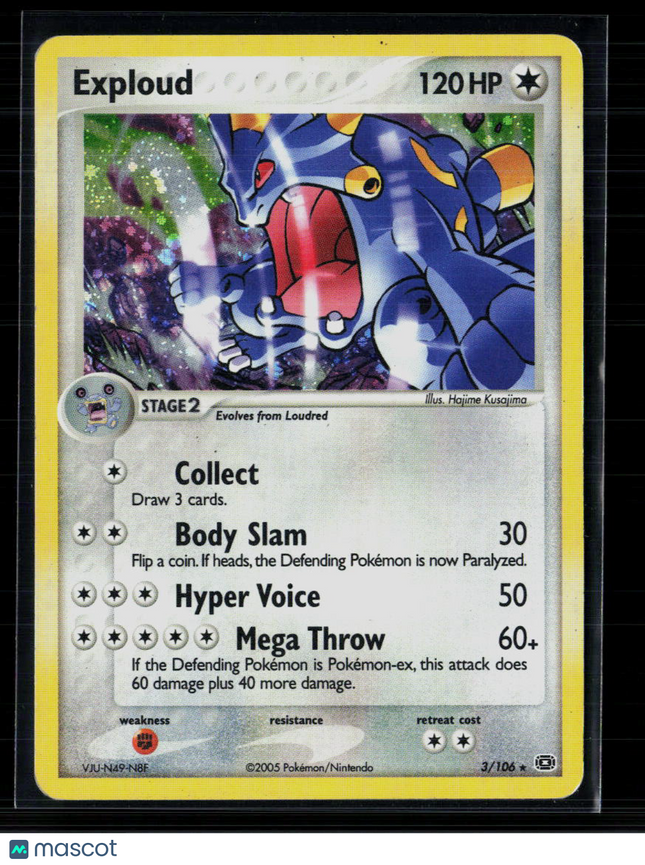 Pokemon 2005 EX Emerald Exploud #3/106