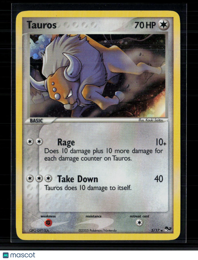 Pokemon 2005 EX Emerald Tauros #5/17