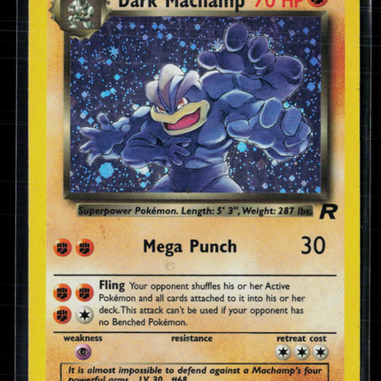 Pokemon 2000 Team Rocket Dark Machamp #10/82
