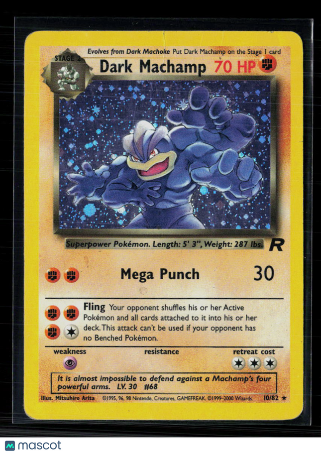 Pokemon 2000 Team Rocket Dark Machamp #10/82