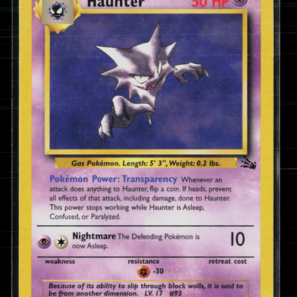 Pokemon 1999 Fossil Haunter #21/62