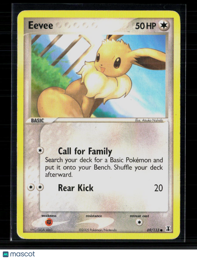 Pokemon 2005 EX Delta Species Eevee #69/113