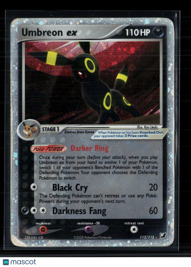 Pokemon 2005 EX Unseen Forces Umbreon EX #112/115