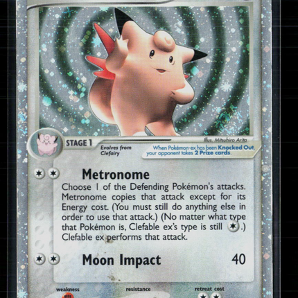 Pokemon 2004 EX FireRed & LeafGreen Clefable EX #106/112