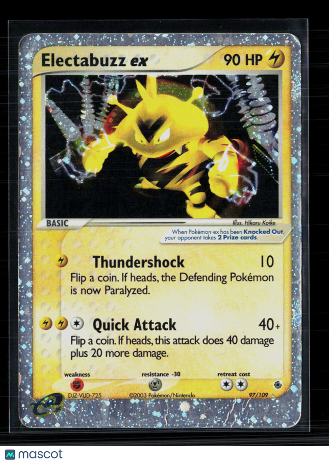 Pokemon 2003 EX Ruby & Sapphire Electabuzz EX #97/109