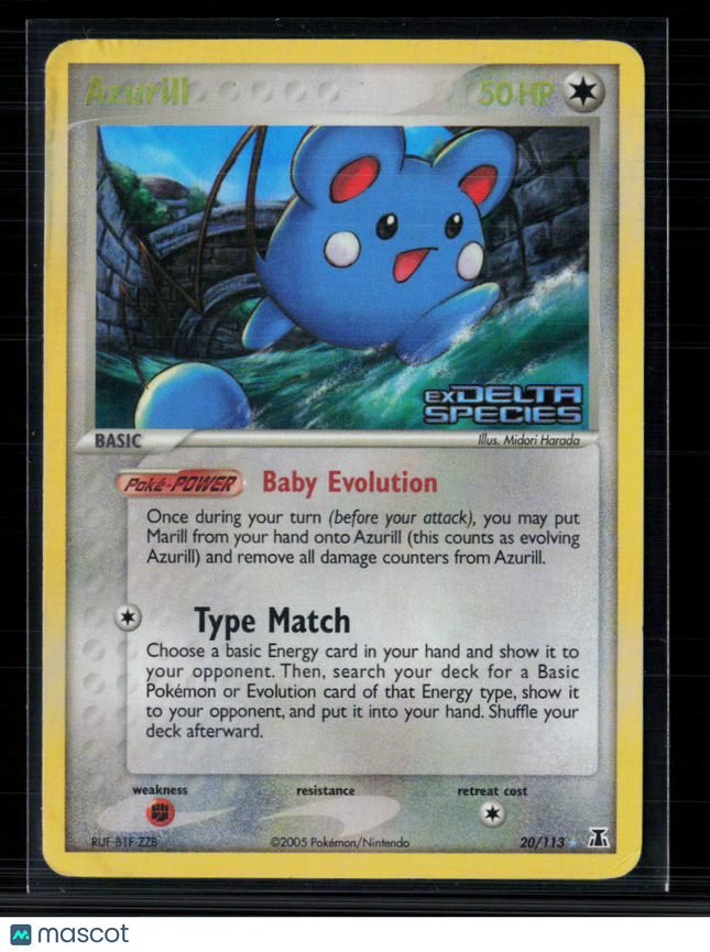 Pokemon 2005 EX Delta Species Azurill #20/113