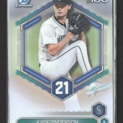 2026 Bowman Chrome Top 100 Kade Anderson #BTP-21