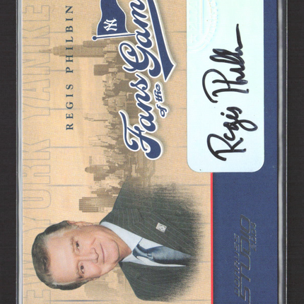 2004 Donruss Studio Fans of the Game Regis Philbin #216FG-1 Auto