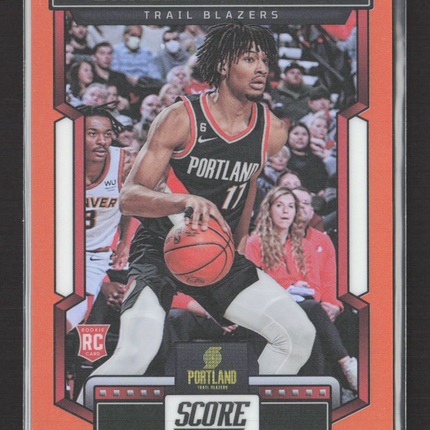 2023 Panini Chronicles Score Basketball Shaedon Sharpe #544 Red RC 35/75