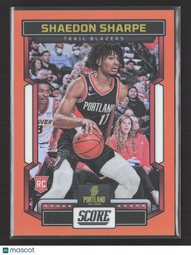 2023 Panini Chronicles Score Basketball Shaedon Sharpe #544 Red RC 35/75