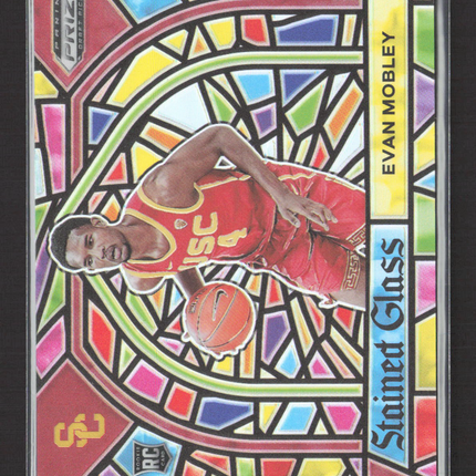 2021 Panini Prizm Draft Picks Stained Glass Evan Mobley #2 RC