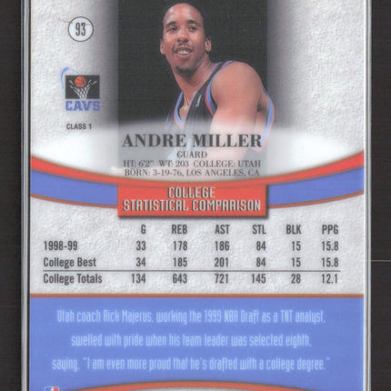 1999 Topps Gold Label Andre Miller #93 Class