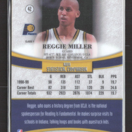 1999 Topps Gold Label Reggie Miller #42 Class
