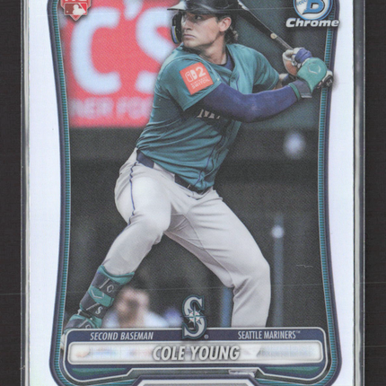 2026 Bowman Chrome Cole Young #78 RC Red Rc Logo