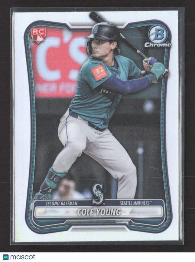 2026 Bowman Chrome Cole Young #78 RC Red Rc Logo
