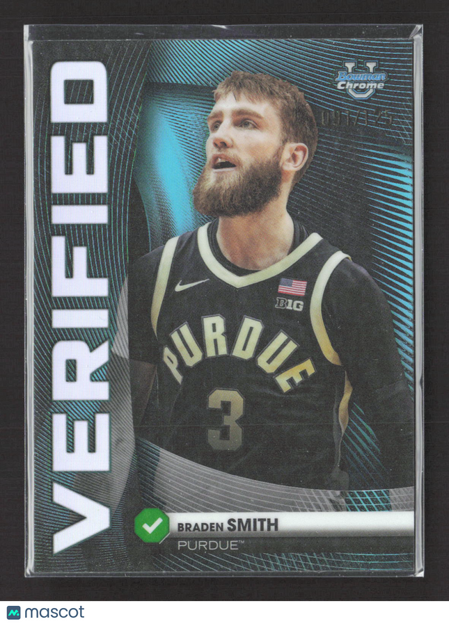 2025 Bowman Chrome University Verified Braden Smith #BV-16 Refractor /125