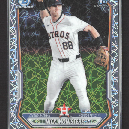 2026 Bowman Chrome Box Nick Monistere #BCP-103 Lazer 1st Bowman