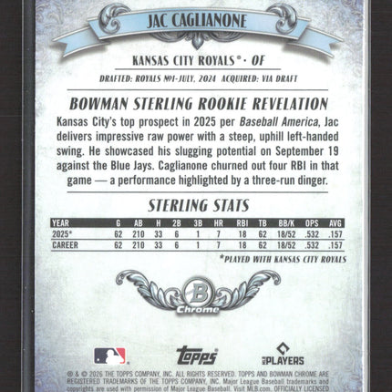 2026 Bowman Sterling Rookie Revelation Jac Caglianone #BST-14 Mojo RC