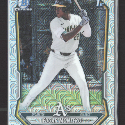 2026 Bowman Chrome Mega Box Edgar Montero #BCP-139 Mojo Refractor 1st Bowman