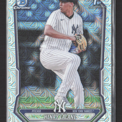2026 Bowman Chrome Mega Box Henry Lalane #BCP-104 Mojo Refractor 1st Bowman