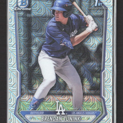 2026 Bowman Chrome Mega Box Brendan Tunink #BCP-59 Mojo Refractor 1st Bowman