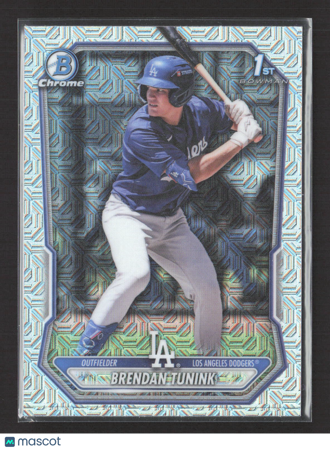 2026 Bowman Chrome Mega Box Brendan Tunink #BCP-59 Mojo Refractor 1st Bowman