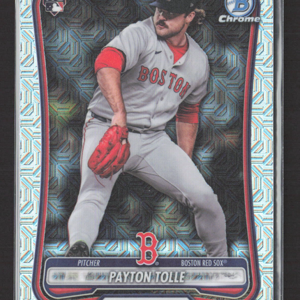 2026 Topps Bowman Chrome Mega Box Payton Tolle #26 Mojo Refractor RC