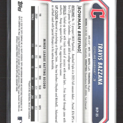 2026 Bowman Chrome Mega Box Travis Bazzana #BCP-35 Refractor