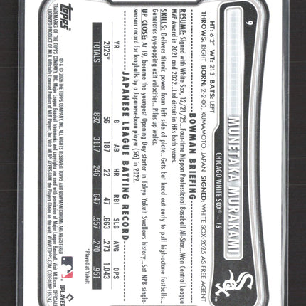 2026 Topps Bowman Munetaka Murakami #9 RC