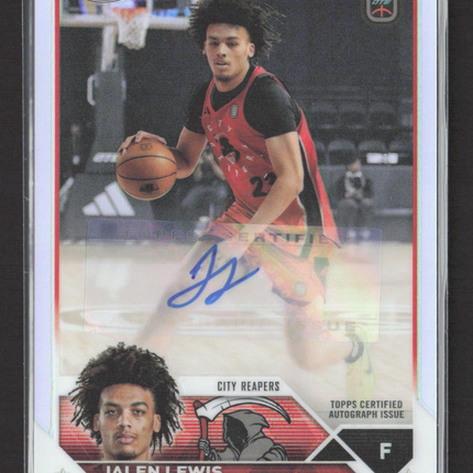 2024 Topps Chrome Overtime Elite Basketball Jalen Lewis #A-JL Auto
