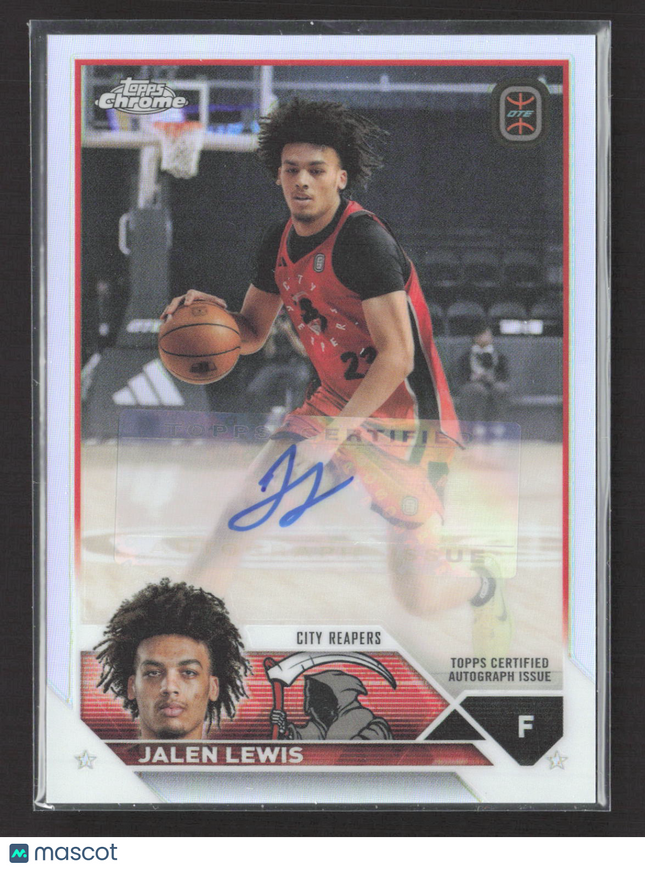 2024 Topps Chrome Overtime Elite Basketball Jalen Lewis #A-JL Auto