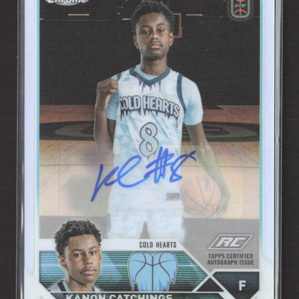 2024 Topps Chrome Overtime Elite Basketball Kanon Catchings #A-KCA RC Auto