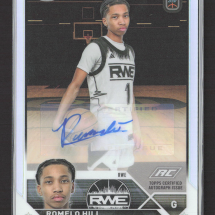 2024 Topps Chrome Overtime Elite Basketball Romelo Hill #A-RH RC Auto