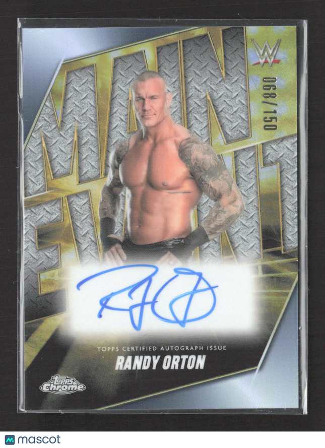 2025 Topps WWE Chrome Main Event Randy Orton #MEA-RDY 068/150 Auto