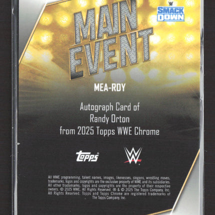 2025 Topps WWE Chrome Main Event Randy Orton #MEA-RDY 068/150 Auto