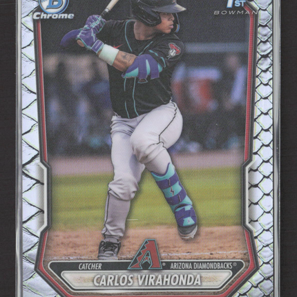 2026 Bowman Chrome Mojo Carlos Virahonda #BCP-28 Refractor Reptilian