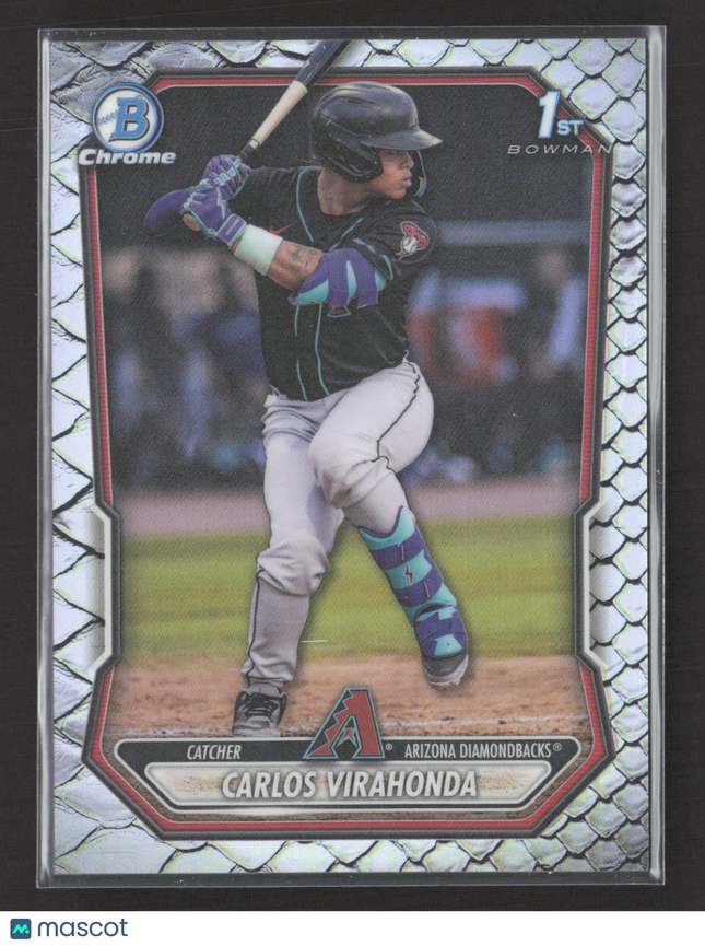 2026 Bowman Chrome Mojo Carlos Virahonda #BCP-28 Refractor Reptilian