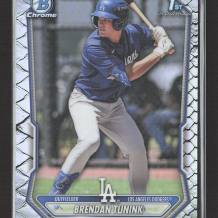 2026 Bowman Chrome Brendan Tunink #BCP-59 Reptilian Refractor 1st Bowman