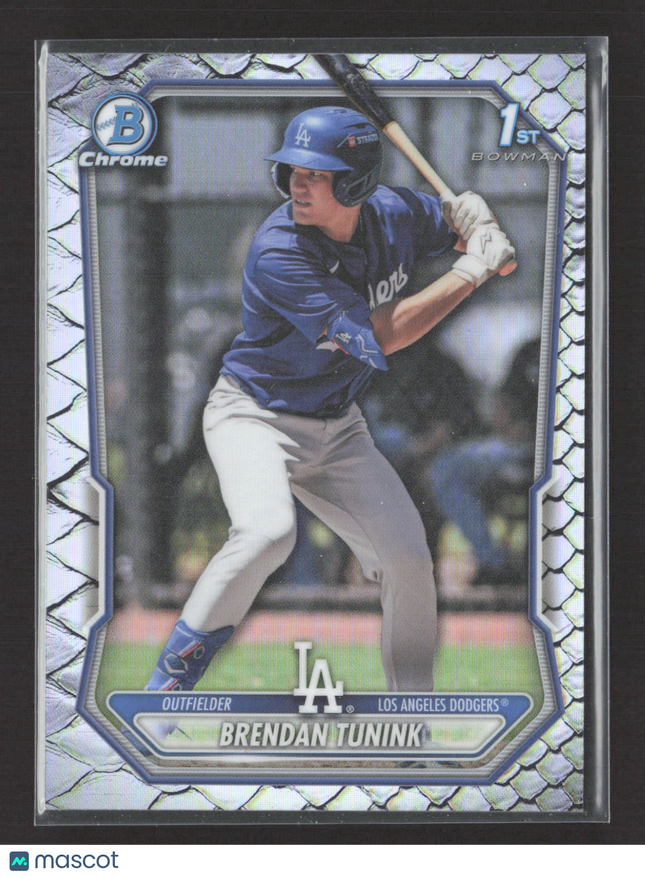 2026 Bowman Chrome Brendan Tunink #BCP-59 Reptilian Refractor 1st Bowman